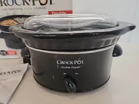 Crock-pot 048894026881 Double Dipper Slow Cooker Warmer 2 Sides Divided Dip Sauces Crockpot #3