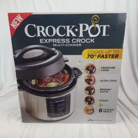 Crock-pot 048894066917 6-quart Multi-use Express Programmable Slow Cooker New 2017
