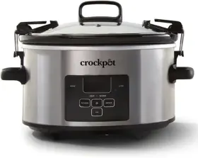 Crock-pot 053891145510 4 Quart Travel Proof Cook And Carry Programmable Slow Cooker - Silver