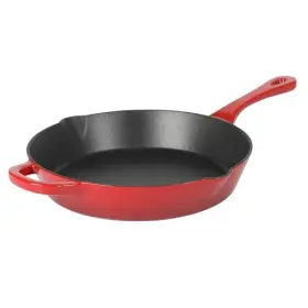137371.01 Crock-pot 12 Inch European Enameled Cast Iron Skillet - Gradient Red
