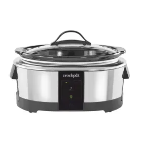 2101704 Crock-pot Low Cooker 6-quart Programmable Stainless Steel Compatible With Alexa Used