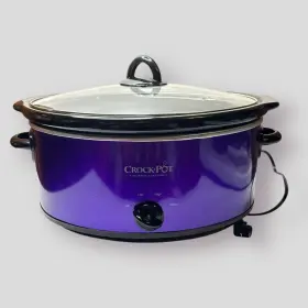 Scv700-kp Crock-pot 2131368 7 Quart Manual Slow Cooker Purple Rare Htf Oval Tested Read