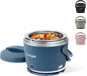 2143870 Crock-pot 20-ounce Electric Lunch Box Portable Food 20 Ounce Faded Blue