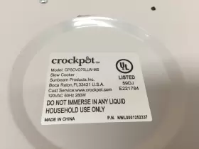 2157188 Crock-pot 7 Quart Programmable Slow Cooker With Locking Lid #3