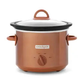 2157226 Crock-pot 3 Quarts Manual Design Series Slow Cooker With Heat Settings Copper