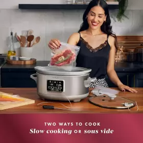 2176658 Crock-pot 7-quart Cook And Carry Slow Cooker With Sous Vide Programmable Stainle #2