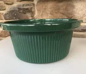 3051 Crock-pot 3056 Vtg Rival Slow Cooker 5 Quart Stoneware Insert 3355 3050 Green #3