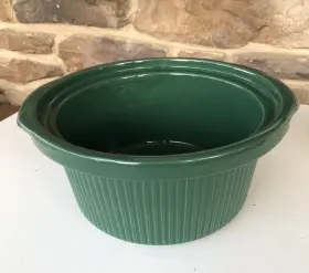 3051 Crock-pot 3056 Vtg Rival Slow Cooker 5 Quart Stoneware Insert 3355 3050 Green