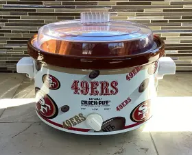 3104-602 Crock-pot Vtg San Francisco Sf 49ers Vintage Nfl Football Slow Cooker Works