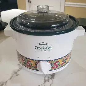 3122 Crock-pot Rival Slow Cooker Model Chili Peppers Tested 2 Quart See Desc