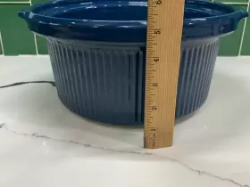 3164 Crock-pot Replacement Rival Stoneware Insert 4 Quart Blue Model Only #2 3164 Crock-pot Replacement Rival Stoneware Insert 4 Quart Blue Model Only #2