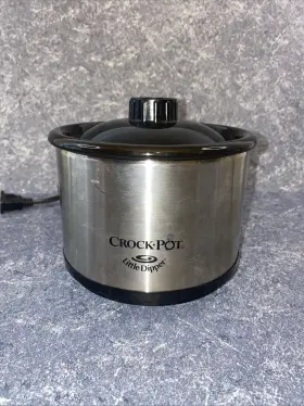32041-c-np Crock-pot Little Dipper Slower Cooker Model Stainless Steel Clean