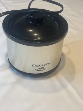 32041-sb Crock-pot Rival Little Dipper Mini Slow Cooker With Lid Model Stainless