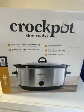 Crock-pot 445025450493 Crockpot Classic 8-quart Slow Cooker Stainless Steel/silver