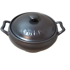 4604 Crock-pot Vintage Ancient Cookware Stonefire Black #4604 4 Quart Lid And Only