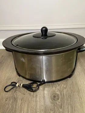 5855 Crock-pot Slow Cooker Stainless Steel 3 Temperature Settings With Glass Lid #3
