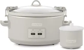 Crock-pot 614136333613 Crockpot Designer Series 7- Quart Slow Cooker Bonus 16-oz Little Dipper Warmer