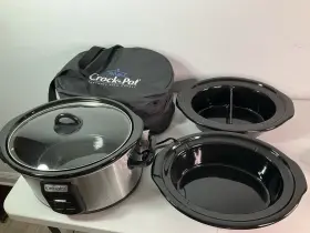 Sccpvs642-s Crock-pot 642-s Crockpot With 3 Inserts. Model #sccpvs642-s. Includes Carrying Case. Excel. Cond Sccpvs642-s Crock-pot 642-s Crockpot With 3 Inserts. Model #sccpvs642-s. Includes Carrying Case. Excel. Cond