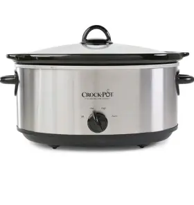 Scv700-s-br Crock Pot 711181745641 Crock-pot 7 Quart Oval Manual Slow Cooker Stainless Steel