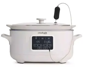 89039440 Crock-pot 6 Quart Programmable Slow Cooker With Sous Vide Oat Milk New Open Box