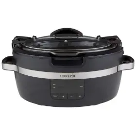 985120025m Crock-pot Thermoshield Digital Slow Cooker 6 Quart Automatic Shut-off Oval Black