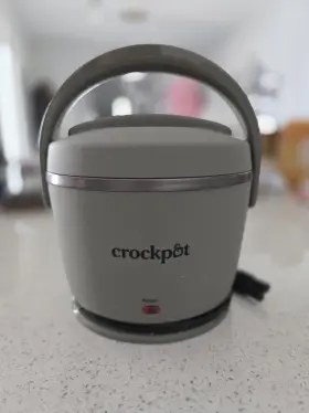 Cpsclc20-gr-gb Crock-pot 20oz Lunch Mini Crockpot Warmer Used Twice
