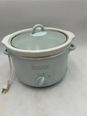 Cpscrm45-b Crock Pot Slow Cooker Model White Removable Insert Glass Lid