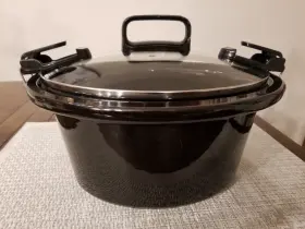 Cpscvc4011-s Crock-pot Slow Cooker Replacement Insert And Glass Lid With Clips 8 Inch X10