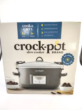 Cpscvc70ll-g Crock-pot Slow Cooker Brand - Cook And Carry 7 Quart 9 People Oval Shaped