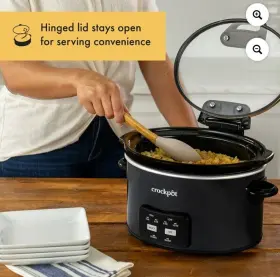 Cpscvo45hl-bp Crock-pot Crockpot 4.5 Quart Lift And Serve Hinged Lid Slow Cooker Model #2