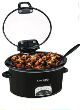Cpscvo45hl-bp Crock-pot Crockpot 4.5 Quart Lift And Serve Hinged Lid Slow Cooker Model