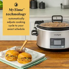 Cpscvts70ll-s Crock-pot 7-quart Slow Cooker Portable Programmable With Timer Locking Lid St #2