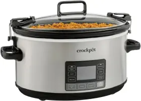 Cpscvts70ll-s Crock-pot 7-quart Slow Cooker Portable Programmable With Timer Locking Lid St