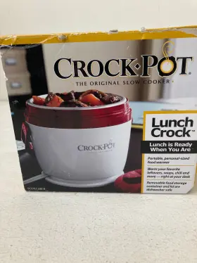 Crock-porsccplc200-r Crock-pot Food Warmer Red 20oz Lunch Slow Cooker New Open Box Sccplc200-r