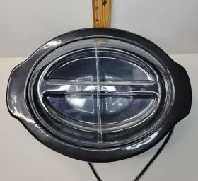 Dhp3207 Crock-pot Double Dipper 32 Oz Divided Slow Cooker Warmer 2 Sides Party Dip #2