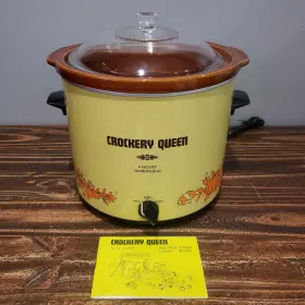 Nw-571 Crock-pot Crockery Queen Vintage Electric Slow Cooker 6 Quart Model