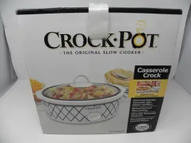 Sccpccm250n-bt Crock-pot 2.5 Quart Casserole Slow Cooker White And Blue Compact Durable
