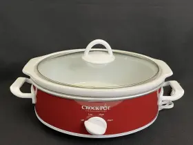 Sccpccm250n-r-wm Crock-pot Casserole 2.5 Quart Crockpot Red White