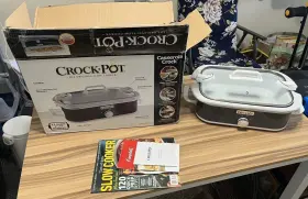 Sccpccm350-ch Crock-pot 3.5 Quart Casserole Slow Cooker Grey
