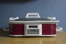 Sccpccp350-cr Crock-pot 3.5 Quart Programmable Digital Casserole Slow Cooker Maroon