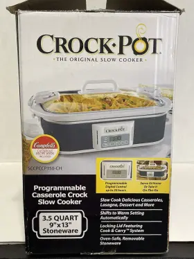Sccpccp350-ss Crock-pot Programmable Digital Casserole Slow Cooker 3.5 Quart 9 Inch X 13 #3