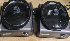 Sccpdm3-ch Crock-pot Pair Of Crockpot 3.5 Quart Hook Up Connectable Entertaining System Works Great