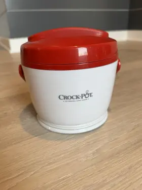Sccpl200-r Crock-pot Personal Lunch Food Warmer White And Red 20 Oz