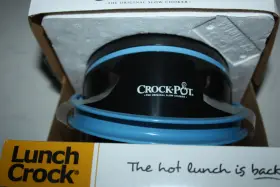 Sccplc200-g-shp Crock-pot Nib Lunch Food Warmer 20oz Black With Blue