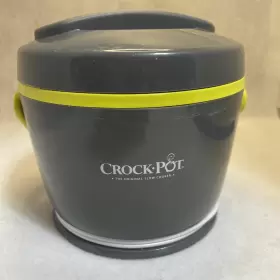 Sccplc200-gy Crock-pot 20 Oz Food Warmer Gray And Green Personal Lunch Soup Bowl
