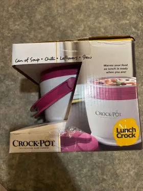 Sccplc200-pk-np Crock-pot New Lunch Food Warmer White And Black Nib #2