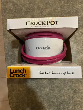 Sccplc200-pk-np Crock-pot New Lunch Food Warmer White And Black Nib