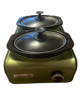 Sccpmd1-gr Crock-pot Slow Cooker 2-1 Quart Oval Warmer Buffet Style Green