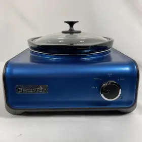 Sccpmd2-bl Crock-pot Hook Up 2.5 Quart Round Slow Low Cooker Blue Tested Works #2