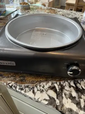 Sccpmd5-ch Crock-pot Round Slow Cooker 5 Quart Connectable Hook Up # No Box/book